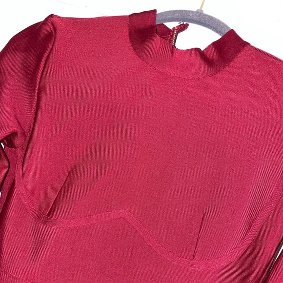 Red Bodycon Dress with Gold Zipper!! - Picture 8 of 8